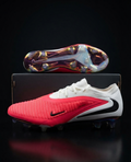 Phantom 6 Low Elite — rojo blanco (FG, césped natural)