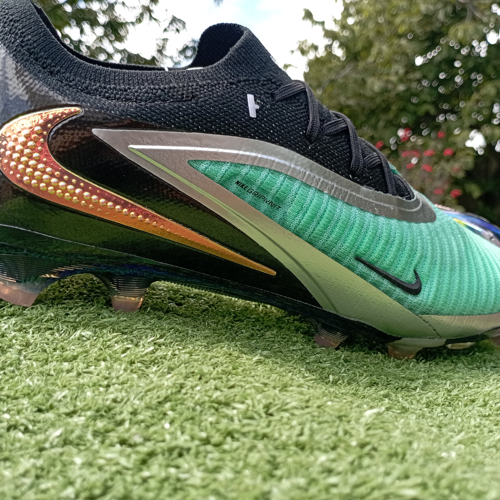 Phantom 6 Low Elite — Verde y Negro (FG, césped natural)